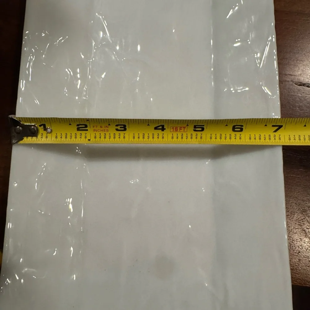 Textured Glass Tray - White